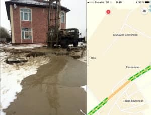 Гатчинском районе: Гатчинский район Большое Сергелево около Монделево 30м скв · глубина 30 м, дебит 2 м3/ч