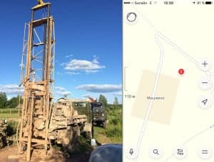 Волосовском районе: Волосовский район д. Мышкино 40м скв 3ч · глубина 40 м, дебит 2 м3/ч